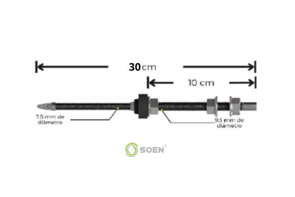 30cm soen tornillo