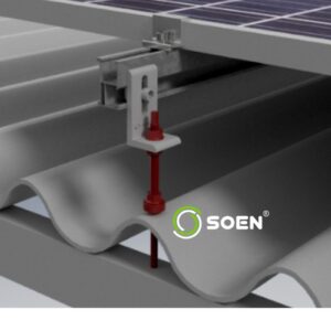 Ensamble SOEN® con tornillo de anclaje para instalación en teja ondulada