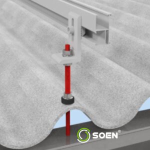 Tornillo de anclaje autoperforante para metal SOEN® 30cm para cubiertas onduladas